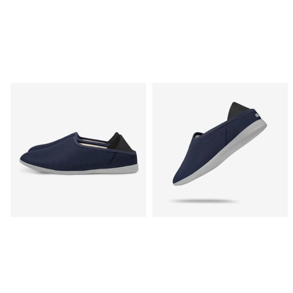 Mahabis Summer‎ In Nora Navy x Larvik Grey Slipper Size EU 41 9.5-10